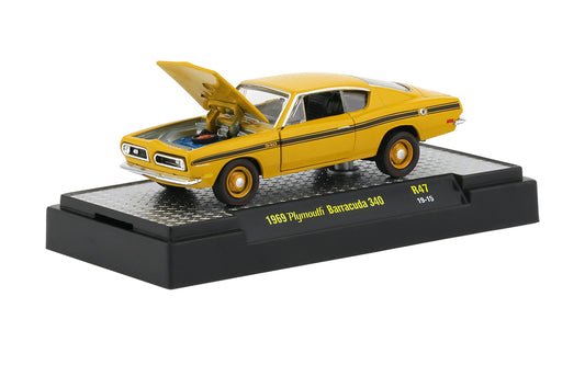 M2 Machines Detroit-Muscle 1969 Plymouth Barracuda 340 (1:64)