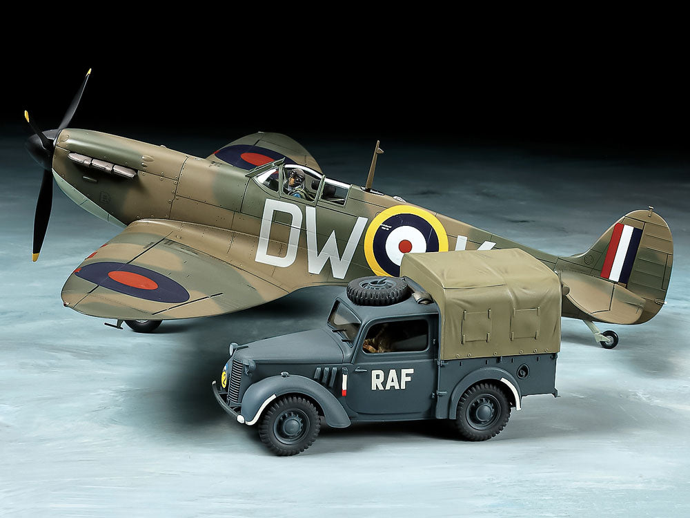 Tamiya Supermarine Spitfire Mk.I & Light Utility Car 10HP Set (1:48)