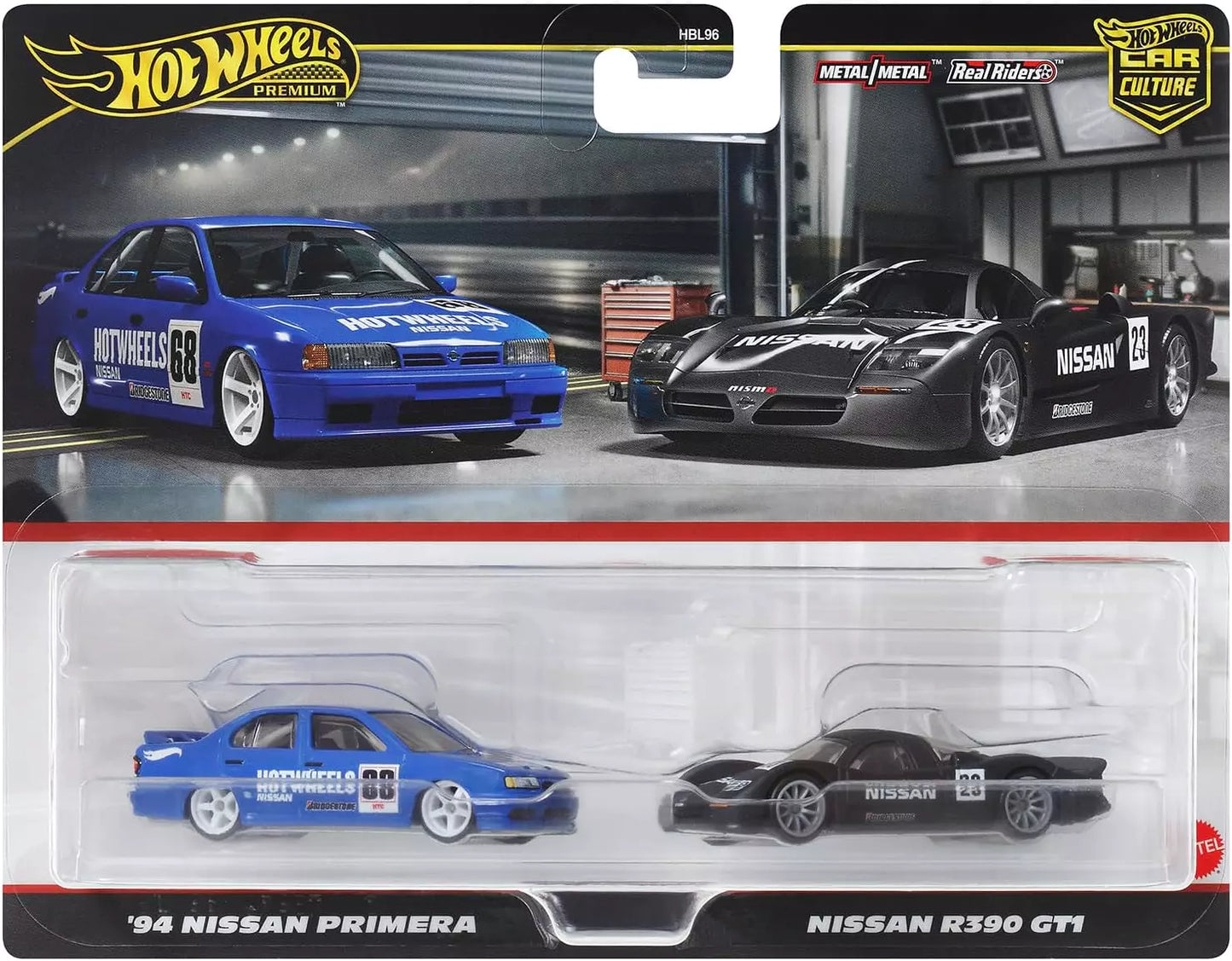 Hot Wheels Car Culture '94 Nissan Primera and Nissan R390 GT1 (1:64)