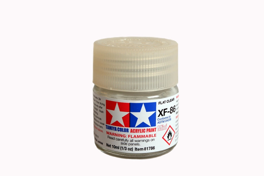 Tamiya Acrylic Mini XF-86 Flat Clear (10ml)