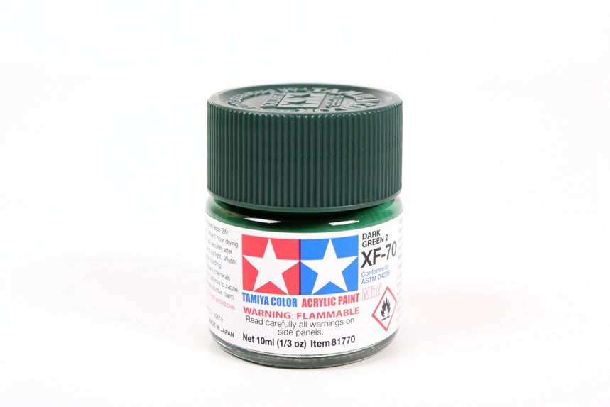 Tamiya Acrylic Mini XF-70 Dark Green 2 (IJN) (10ml)