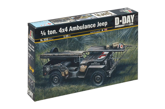 Italeri 1/4 Ton 4x4 Ambulance Jeep (1:35)