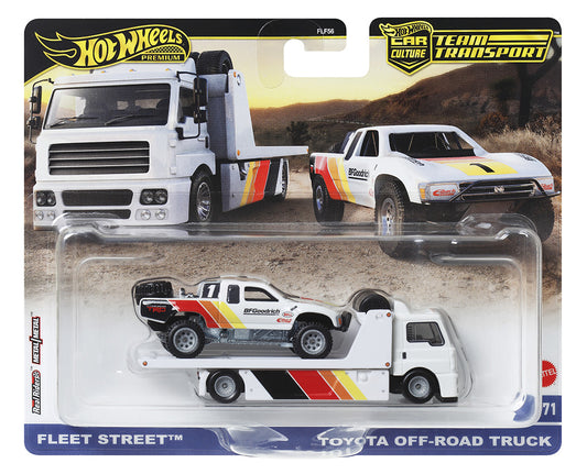 Hot Wheels Car Culture Team Transport Fleet Street & Toyota Off-Road Truck (1:64)