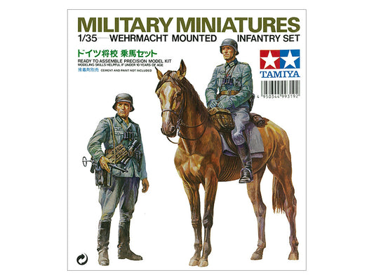 Tamiya Military Miniatures Wehrmacht Mounted Infantry Set (1:35)