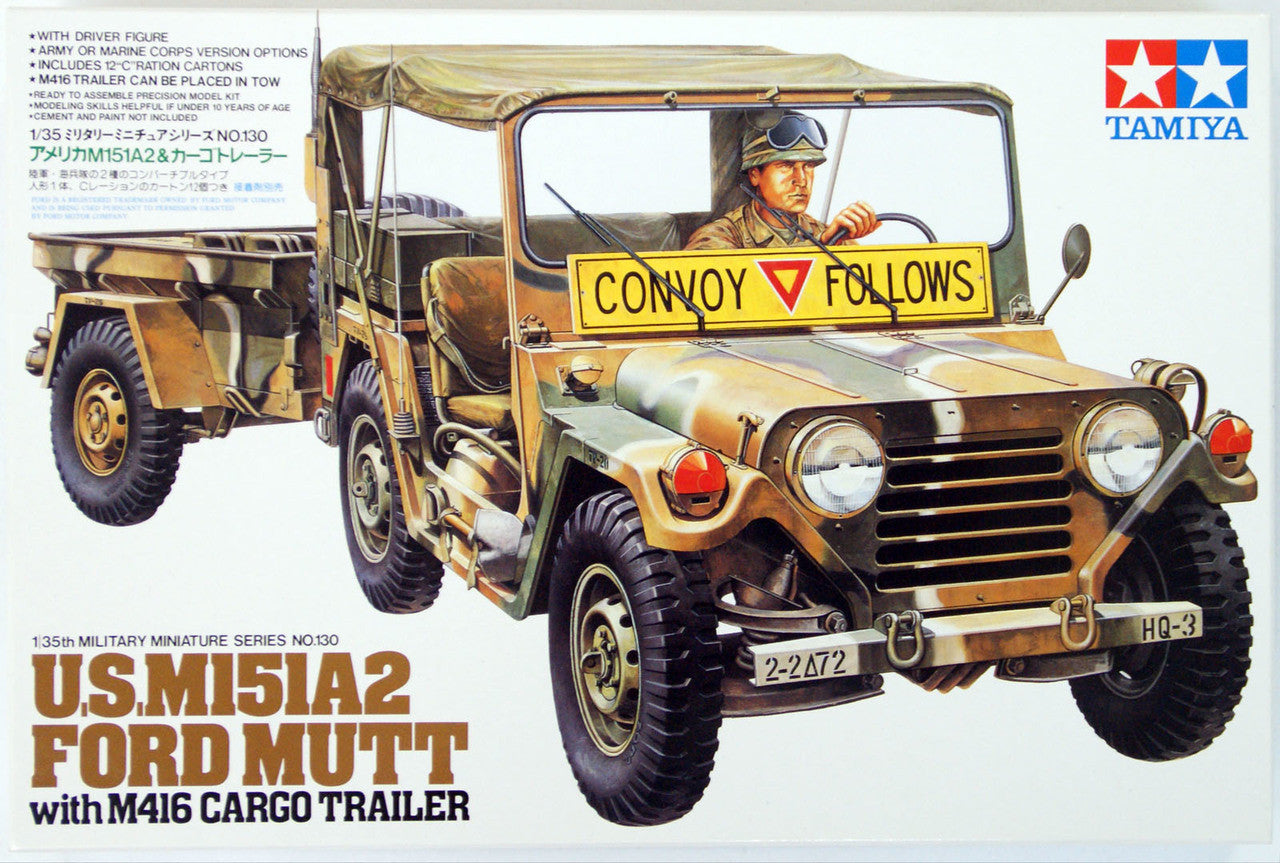 Tamiya U.S. M151A2 Ford Mutt with M416 Cargo Trailer (1:35)