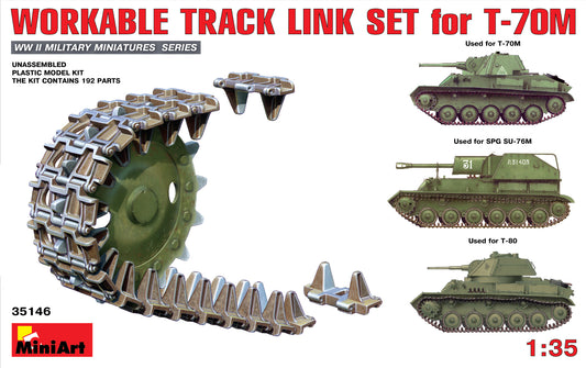 MiniArt Workable Track Link Set for T-70M (1:35)