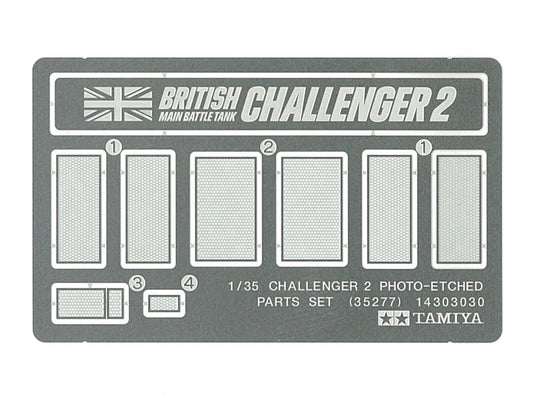 Tamiya Military Miniature Challenger 2 Photo-Etched Parts Set (1:35)