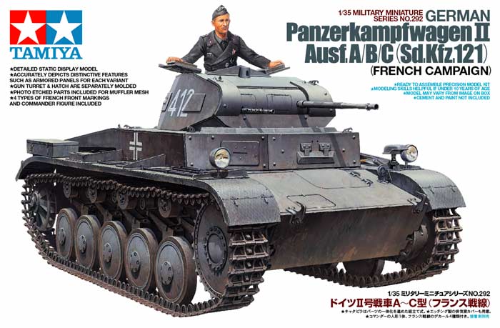 Tamiya German Panzerkampfwagen II Ausf.A/B/C (Sd.Kfz.212) (French Campaign) (1:35)