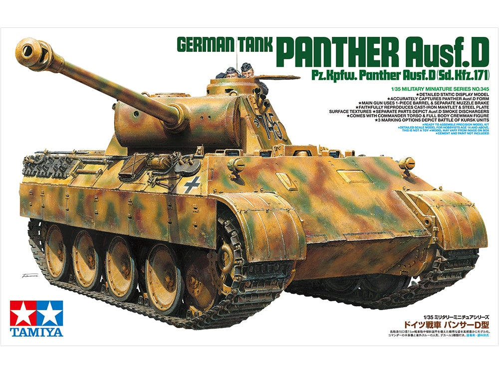 Tamiya German Tank Panther Ausf.D Pz.Kpfw Ausf.D (Sd.Kfz.171) (1:35)