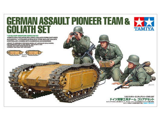 Tamiya German Assault Pioneer Team & Goliath Set (1:35)