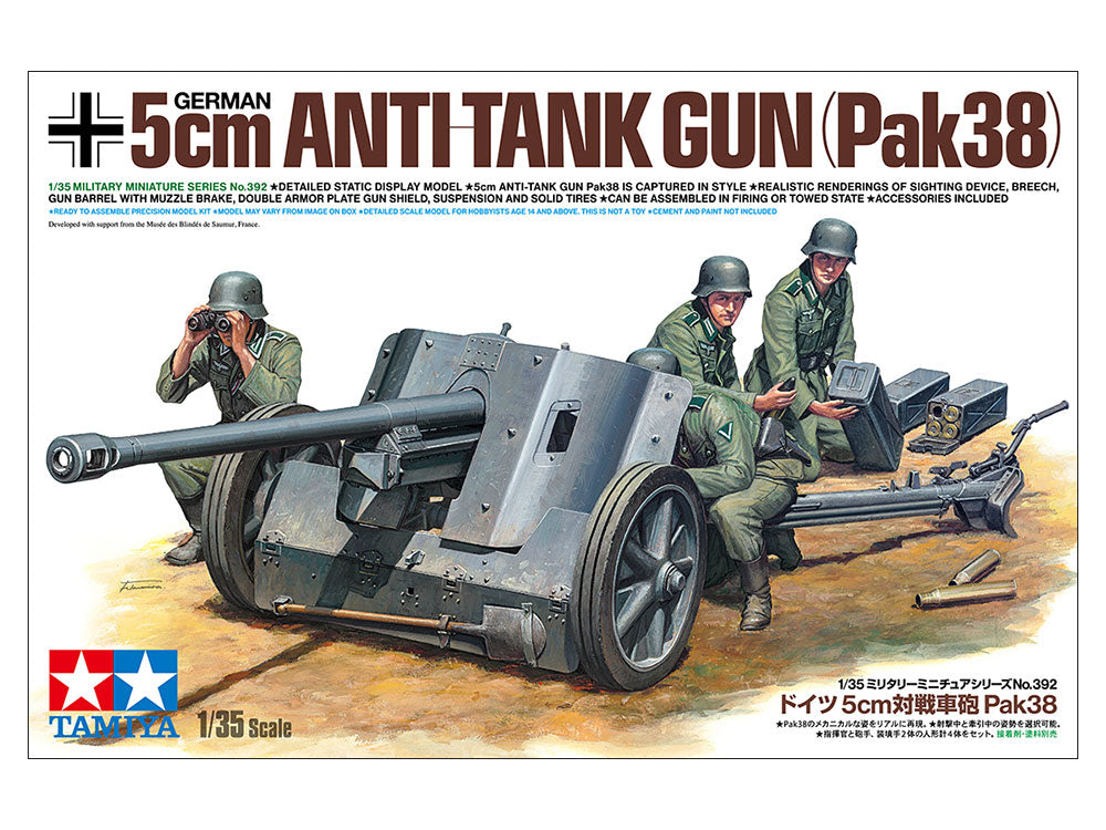 Tamiya German 5cm Anti-Tank Gun (Pak38) (1:35)