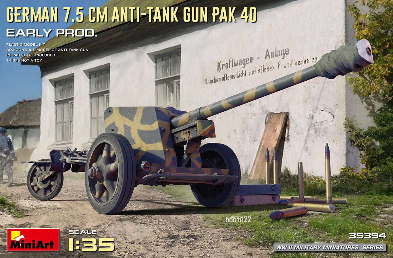 MiniArt German 7.5cm Anti-Tank Gun Pak 40 Early Production (1:35)