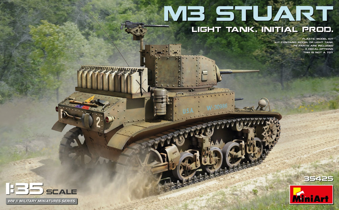 MiniArt M3 Stuart Light Tank Initial Production (1:35)