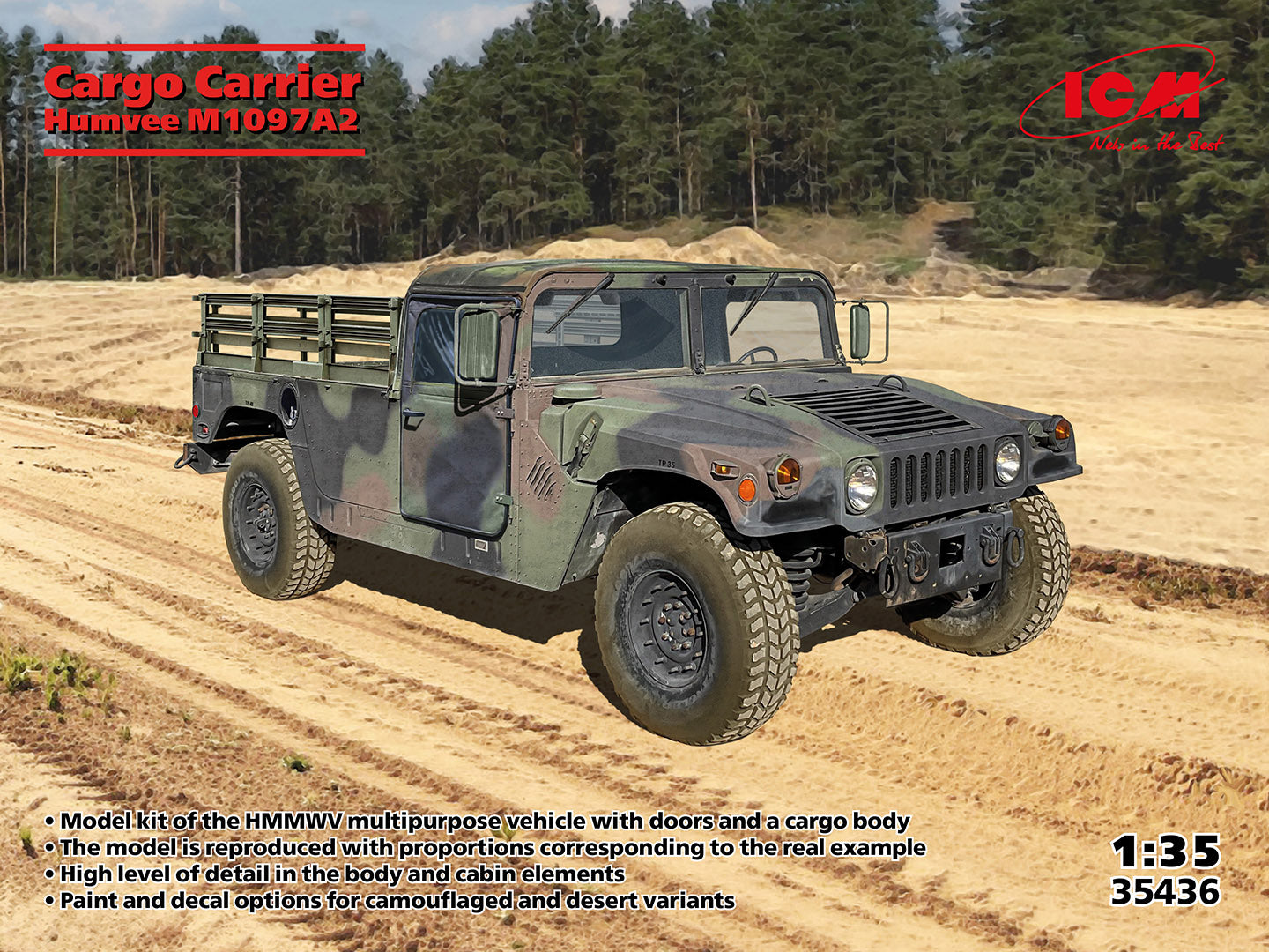 ICM Humvee M1097A2 Cargo Carrier (1:35)