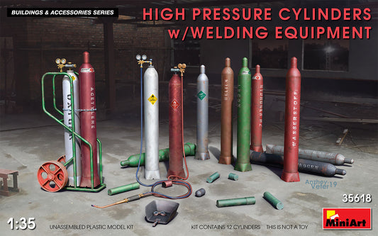 MiniArt High Pressure Cylinders with Welding Equipment (1:35)