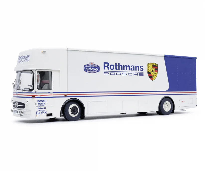 Schuco Mercedes-Benz Renntransporter "Rothmans" (1:18)