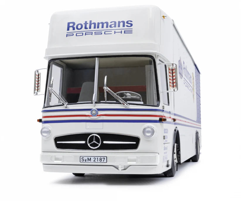 Schuco Mercedes-Benz Renntransporter "Rothmans" (1:18)