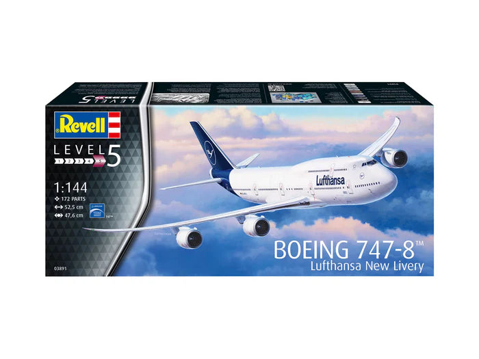 Revell Lufthansa (New Livery) Boeing 747-8 (1:144)
