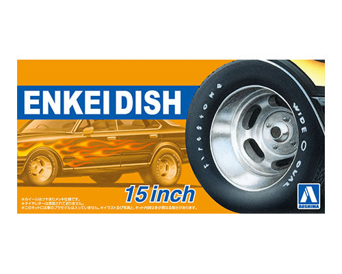 Aoshima Enkei Dish 15 inch Wheels & Tires