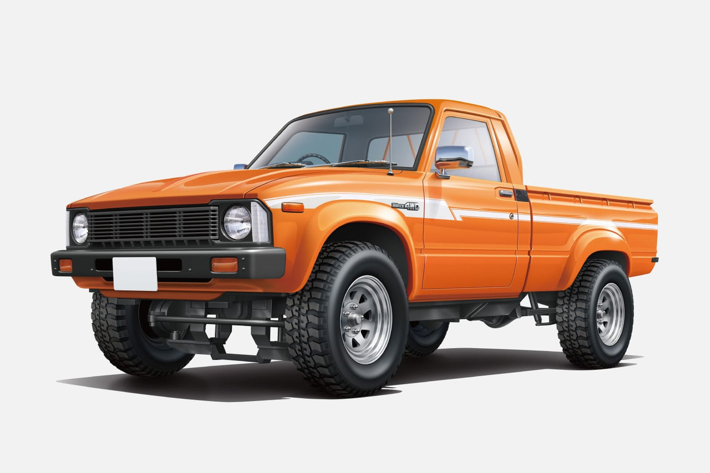 Aoshima Toyota RN30 Hilux Lift Up Custom (1:24)