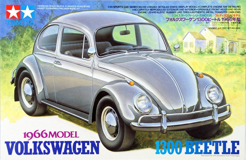 Tamiya 1966 Model Volkswagen 1300 Beetle (1:24)