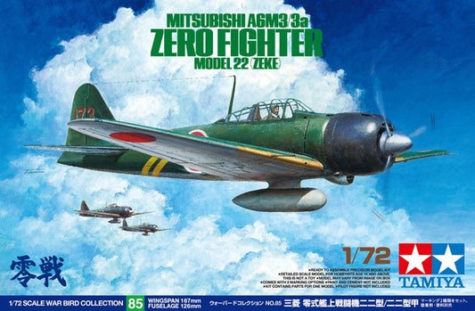 Tamiya Mitsubishi A6M3/3a Zero Fighter Model 22 (Zeke) (1:72)