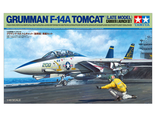 Tamiya Grumman F-14A Tomcat (Late Model) Carrier Launch Set (1:48)