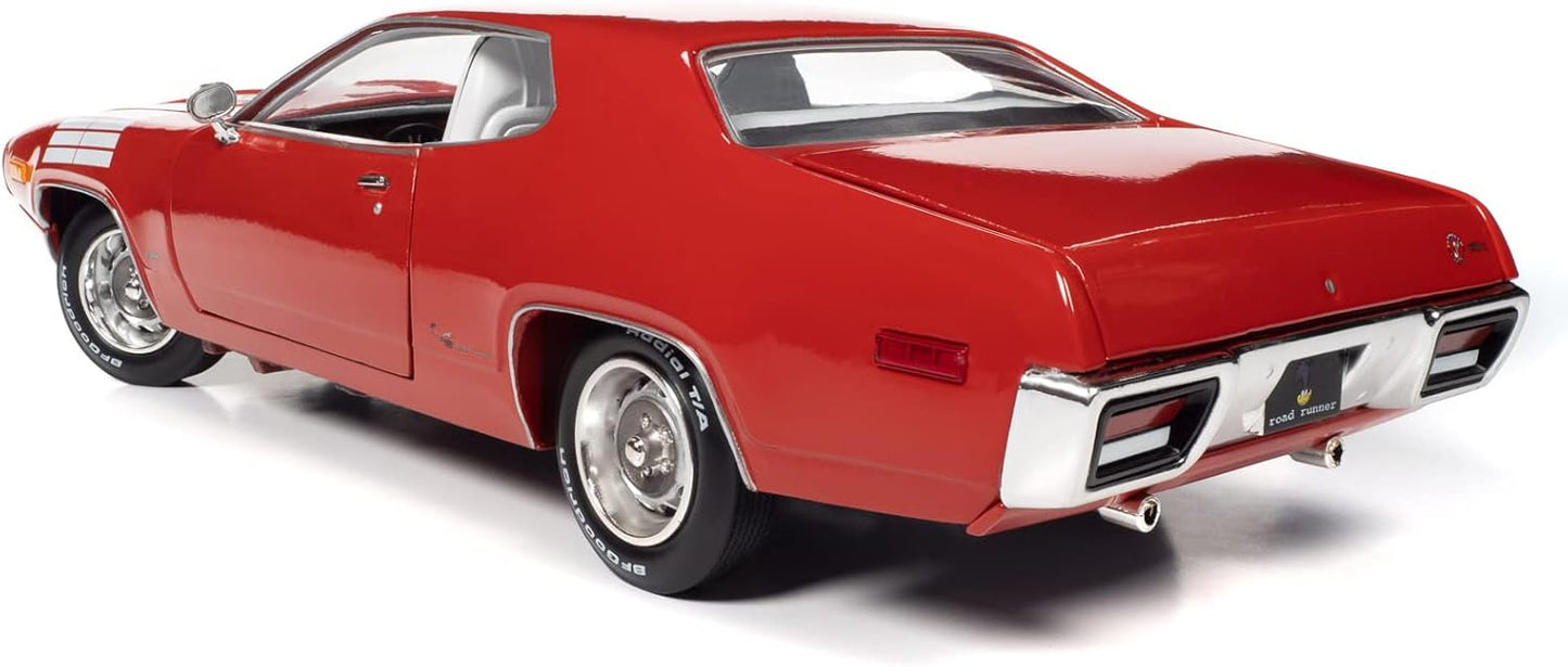 Auto World 1972 Plymouth Road Runner GTX - Red (1:18)