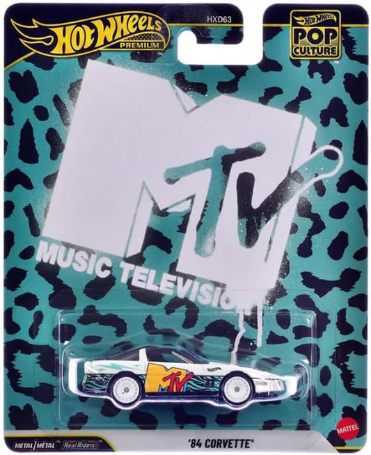 Hot Wheels Premium Pop Culture MTV 1984 Corvette (1:64)