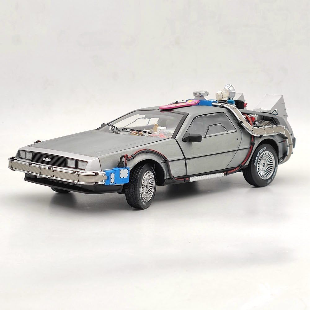 Hot Wheels Elite DMC DeLorean Back to the Future Time Machine with Mr. Fusion (1:18)