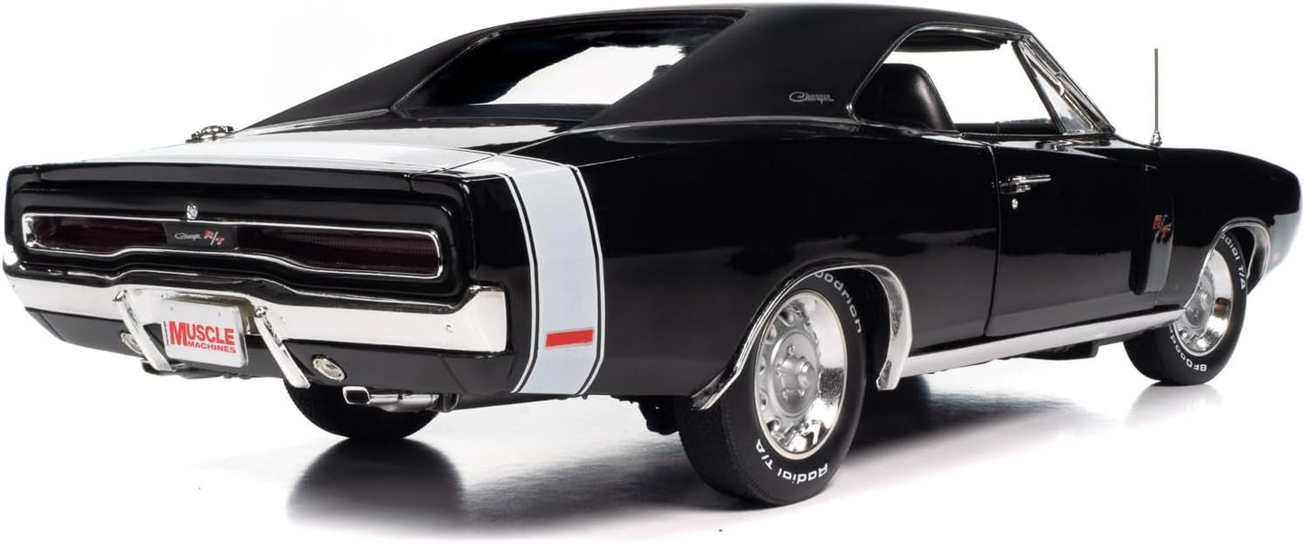 Auto World 1970 Dodge Charger R/T - Black (1:18)