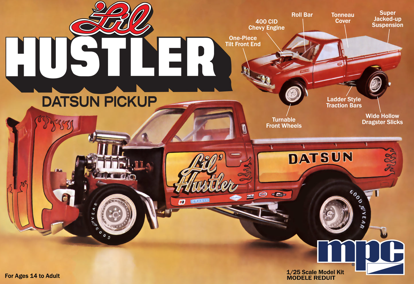 MPC 'Lil Hustler 1975 Datsun Pickup (1:25)