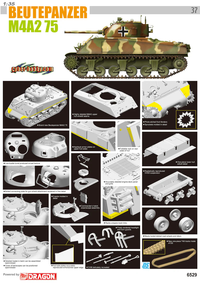 Dragon Models Beutepanzer M4A2 75 (1:35)