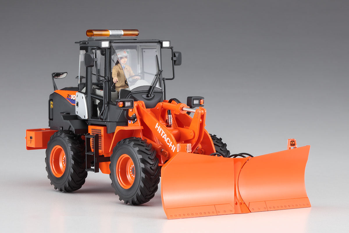 Hasegawa Hitachi Wheel Loader ZW100-6 Multiplow (Snowplow) Working Machine (1:35)