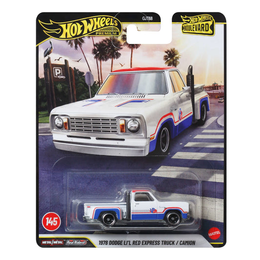 Hot Wheels Premium Boulevard 1978 Dodge Li'l Red Express Truck (1:64)