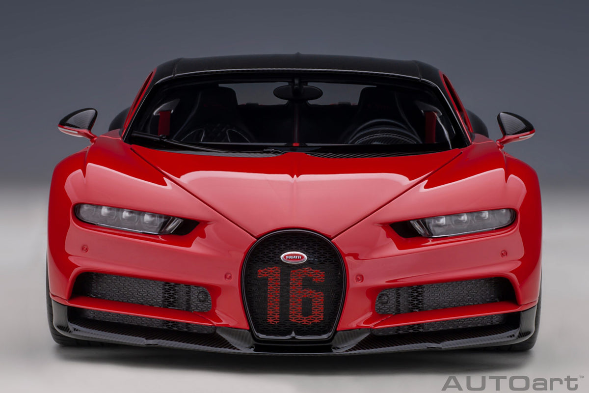 AUTOart 2019 Bugatti Chiron Sport - Italian Red/Carbon (1:18)