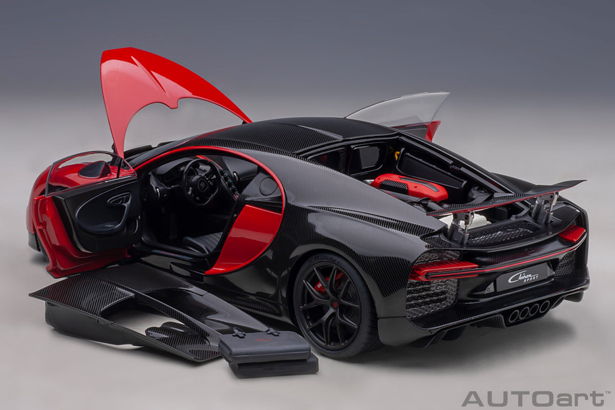 AUTOart 2019 Bugatti Chiron Sport - Italian Red/Carbon (1:18)