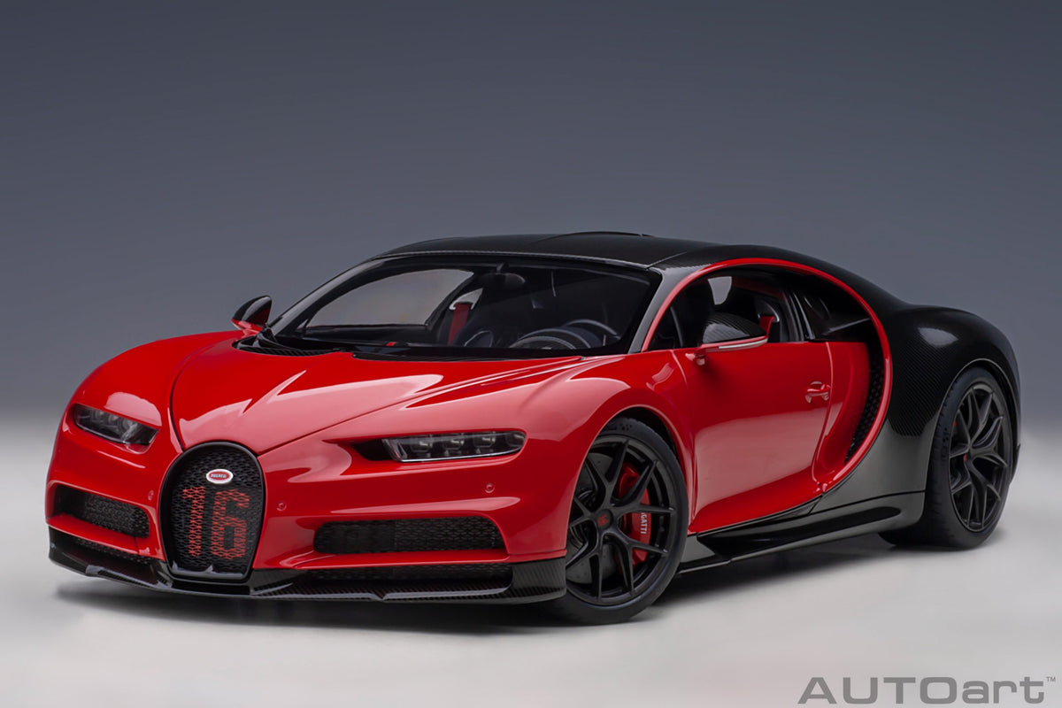 AUTOart 2019 Bugatti Chiron Sport - Italian Red/Carbon (1:18)