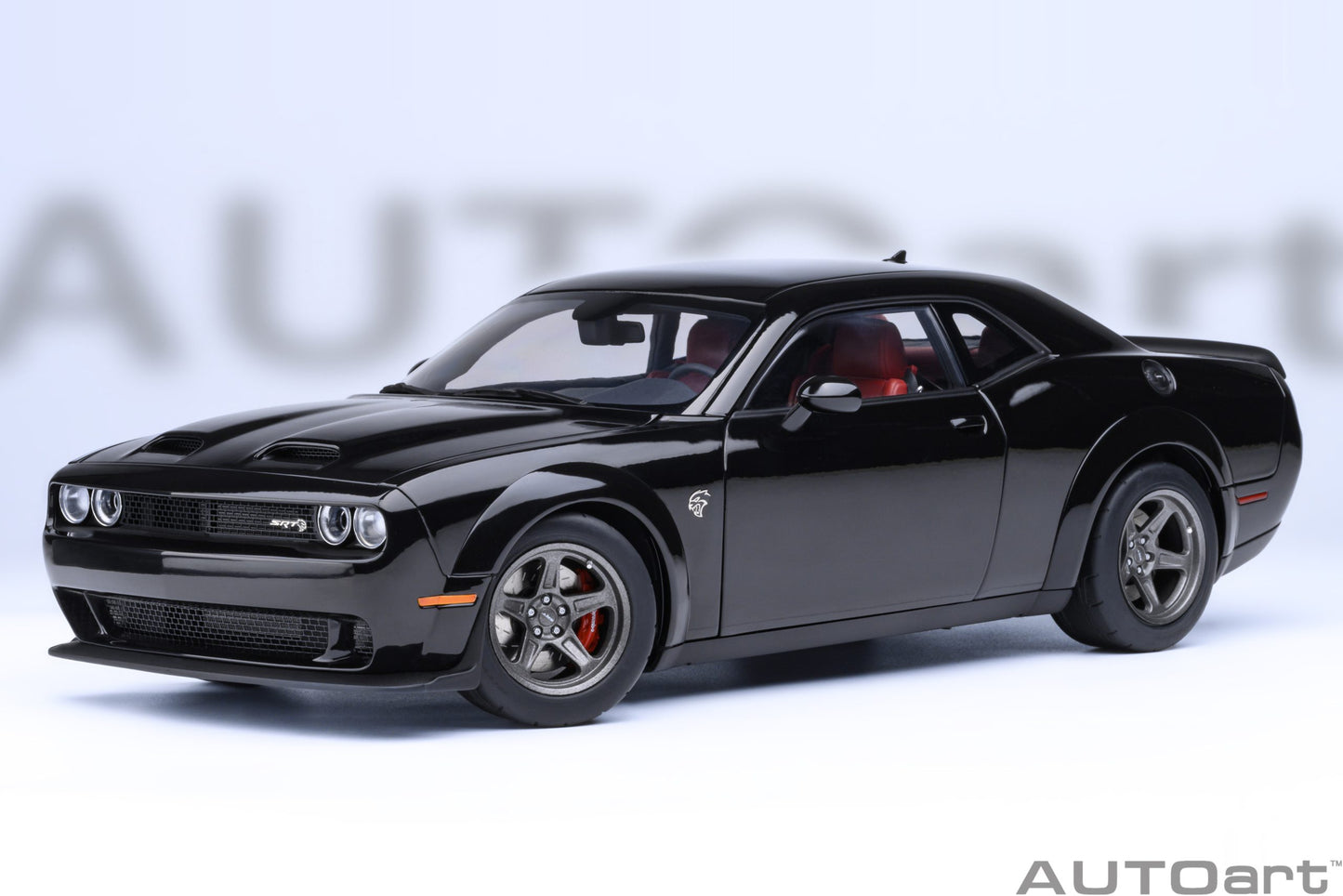 AUTOart 2023 Dodge Challenger SRT Super Stock - Pitch Black (1:18)