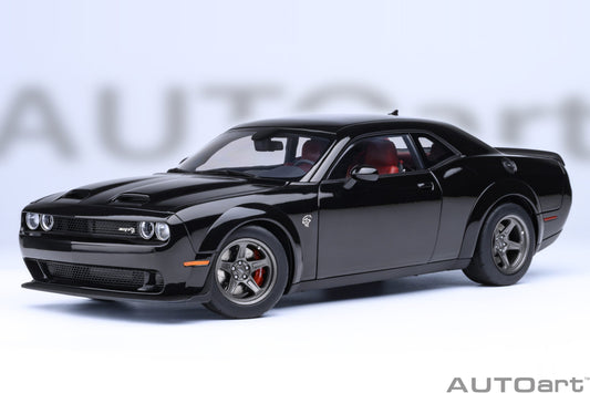 AUTOart 2023 Dodge Challenger SRT Super Stock - Pitch Black (1:18)