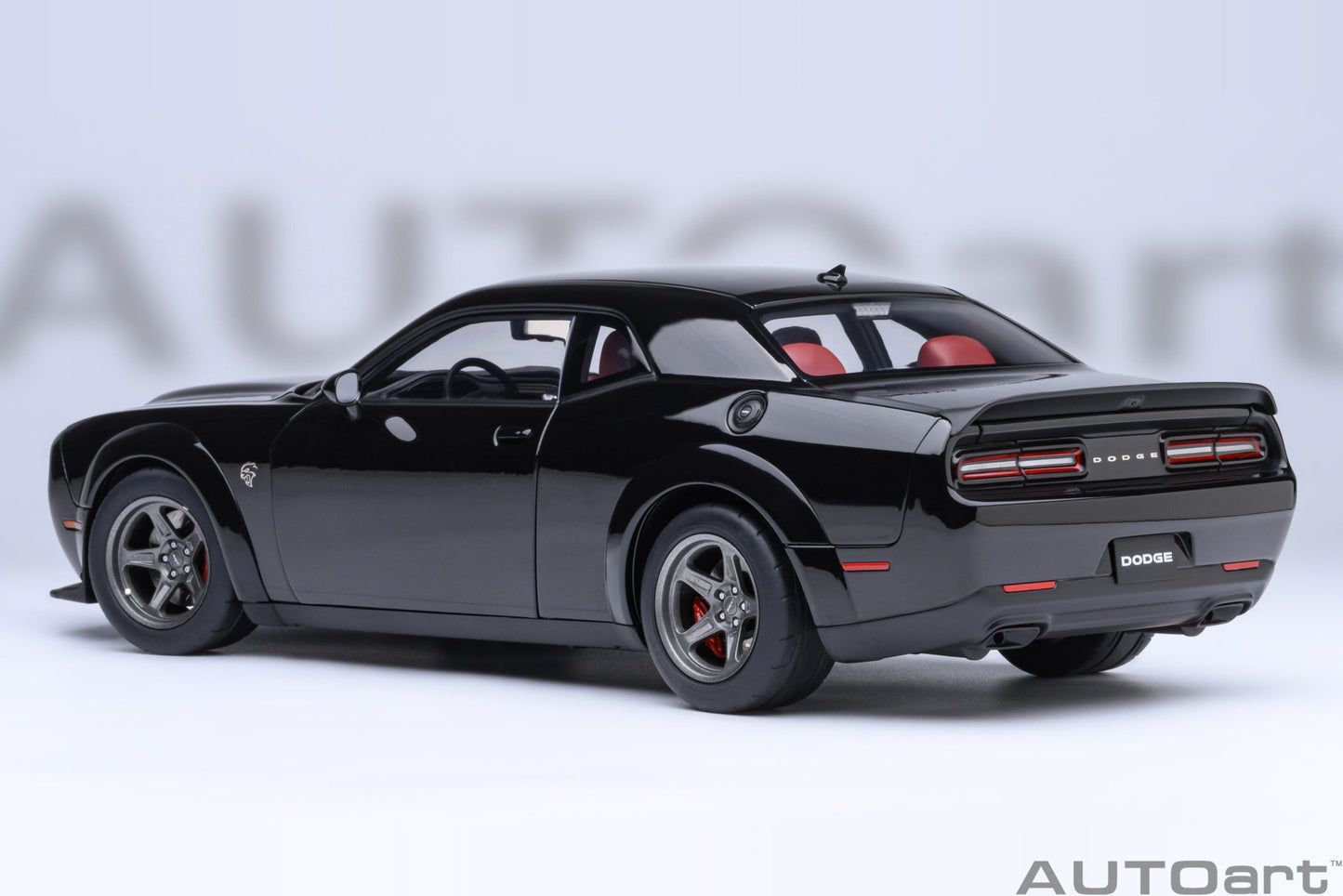 AUTOart 2023 Dodge Challenger SRT Super Stock - Pitch Black (1:18)