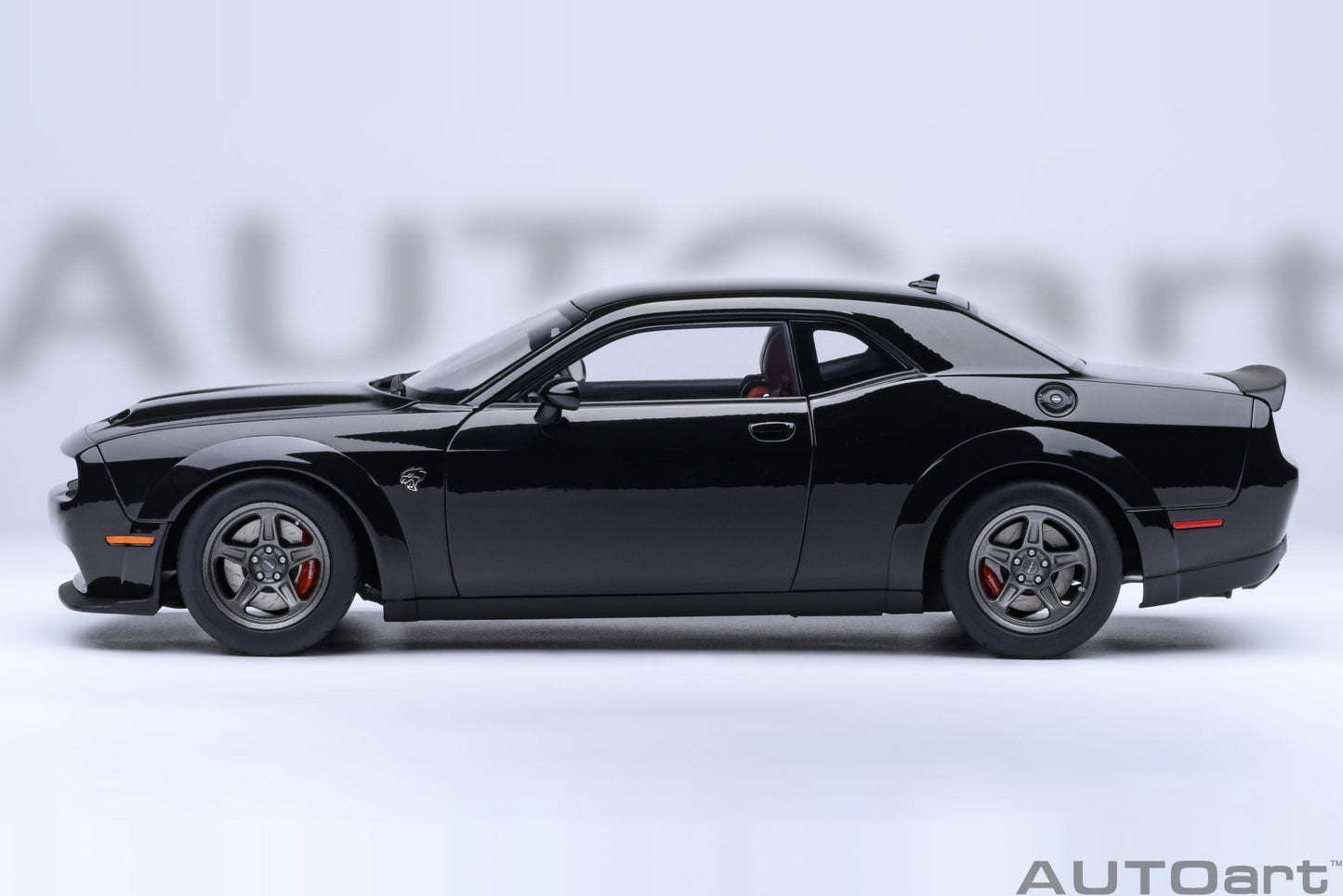 AUTOart 2023 Dodge Challenger SRT Super Stock - Pitch Black (1:18)