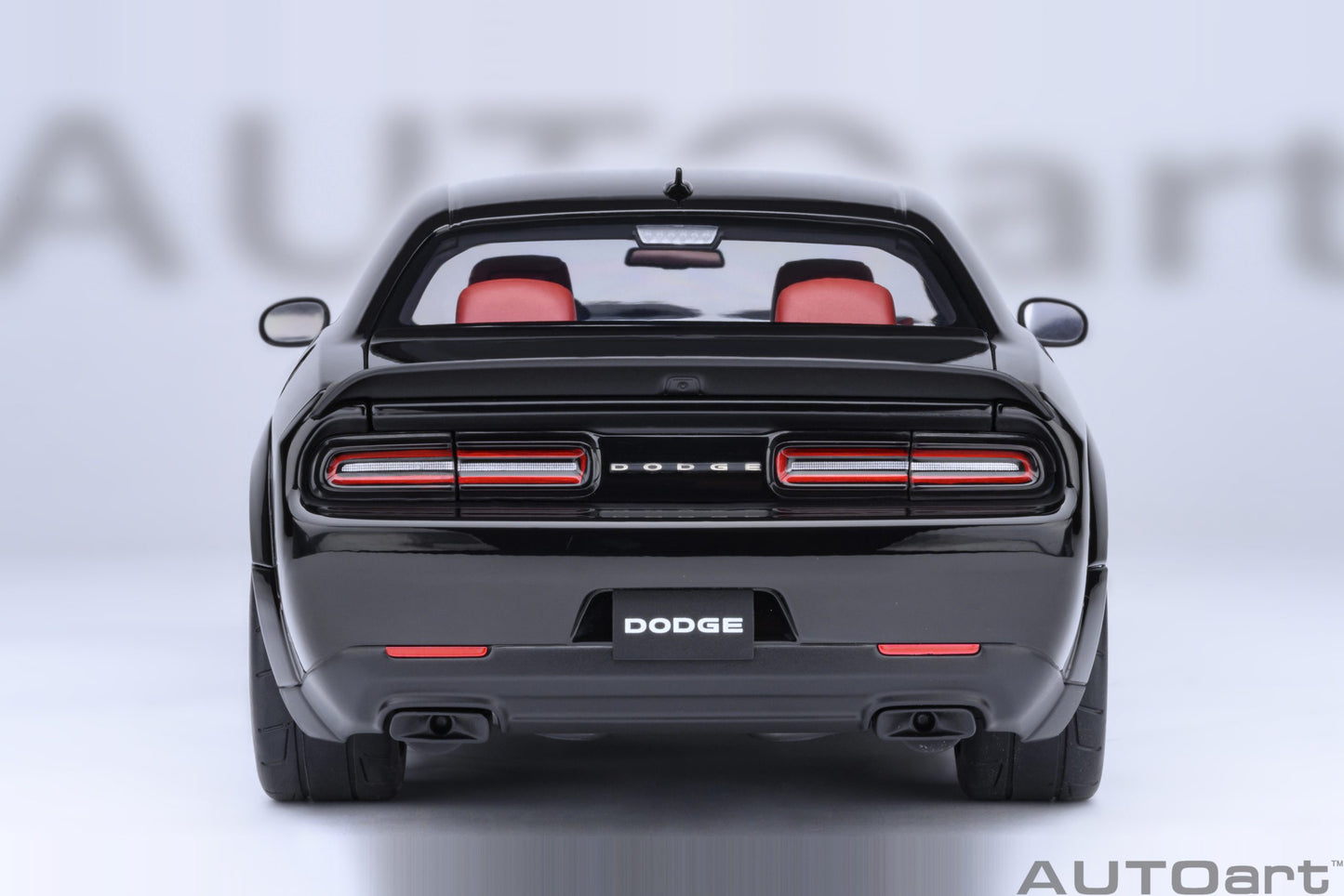 AUTOart 2023 Dodge Challenger SRT Super Stock - Pitch Black (1:18)