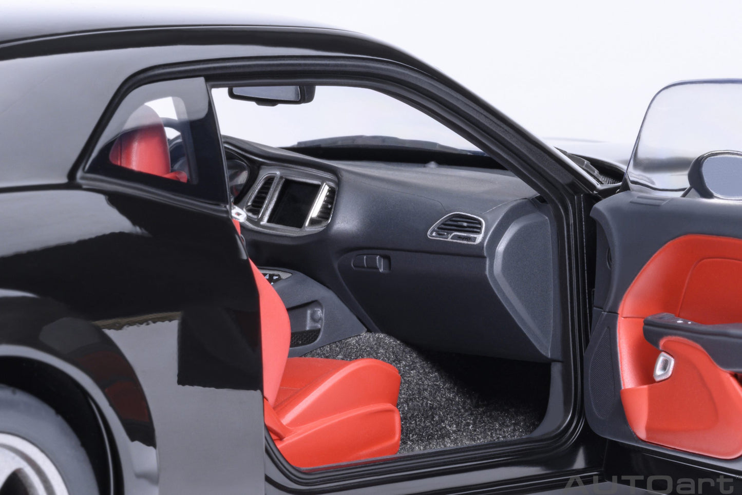 AUTOart 2023 Dodge Challenger SRT Super Stock - Pitch Black (1:18)