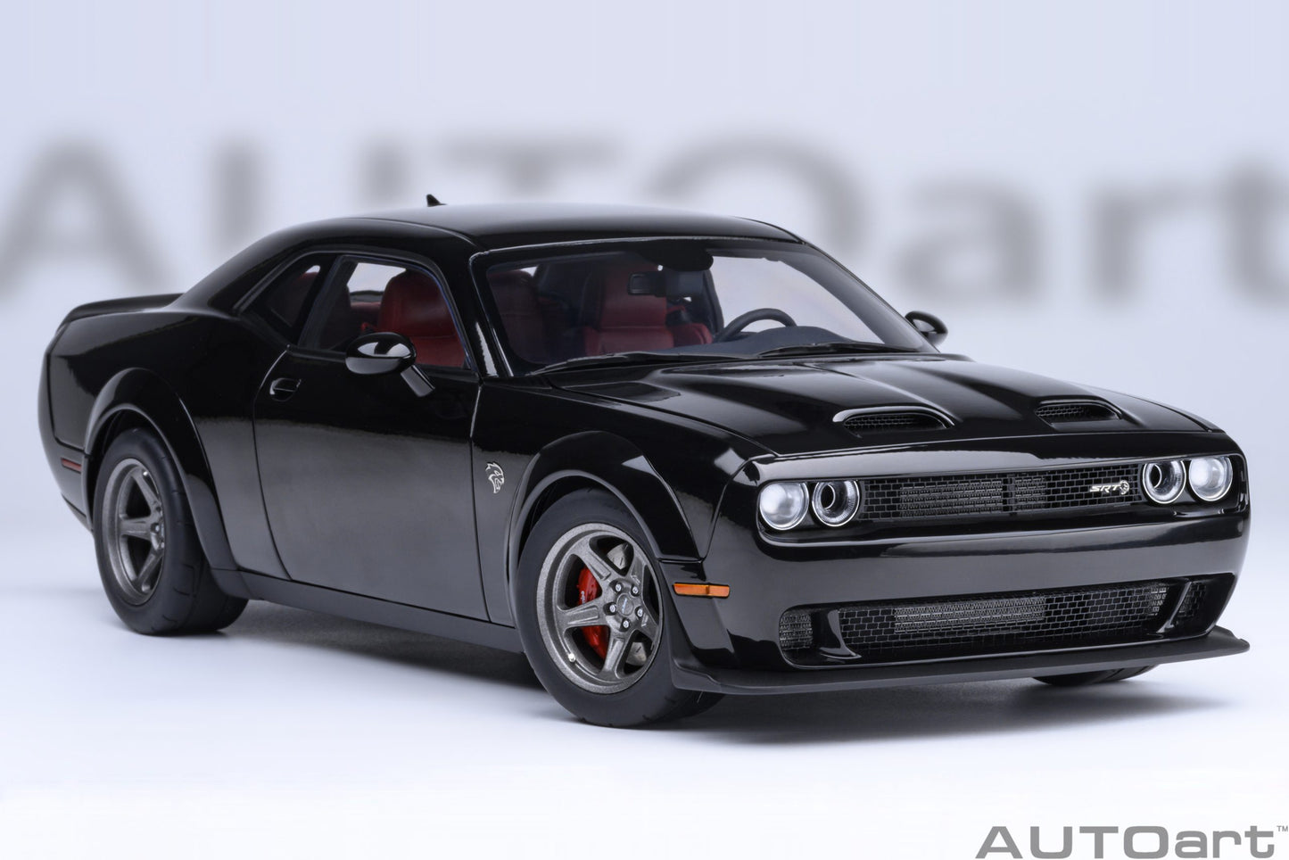 AUTOart 2023 Dodge Challenger SRT Super Stock - Pitch Black (1:18)