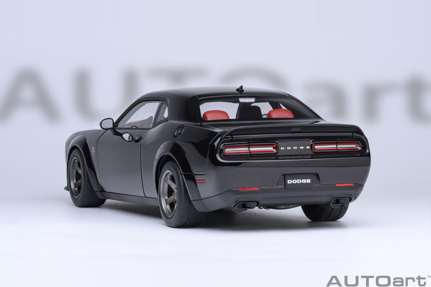 AUTOart 2023 Dodge Challenger SRT Super Stock - Pitch Black (1:18)
