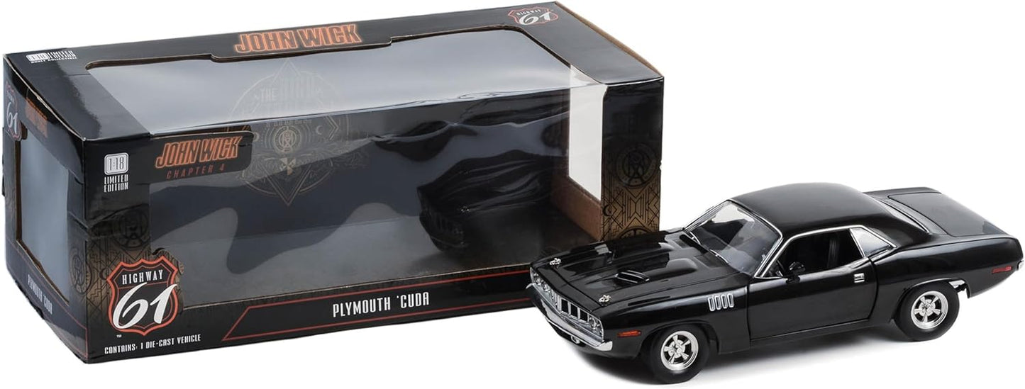 Highway 61 John Wick Chapter 4 Plymouth 'Cuda (1:18)