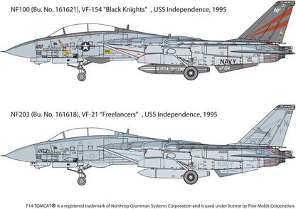 Fine Molds U.S. Navy F-14A Tomcat - USS Independence, 1995 (1:72)