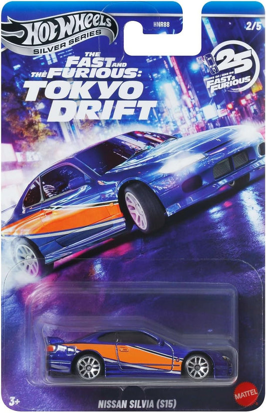 Hot Wheels Silver Series - The Fast and The Furious: Tokyo Drift - Nissan Silvia (S15) (1:64)