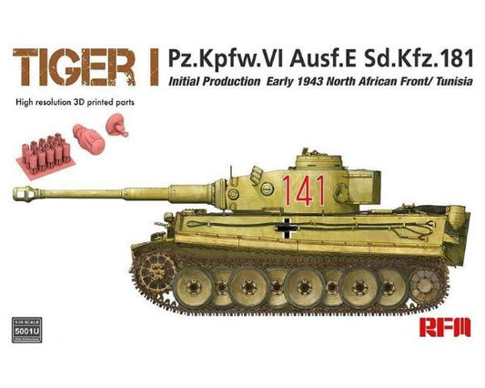 Ryefield Model Tiger I Pz.Kpfw.VI Ausf.E Sd.Kfz. 181 Initial Production (1:35)